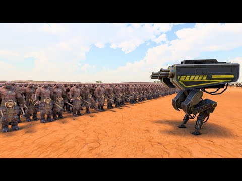 100 T-45 ROBOTS vs 2,000,000 VIKINGS BERSERKERS | UEBS 2