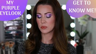 Get To Know Me While Recreating My Purple Eyelook