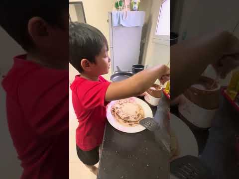 Paratha Chocolate roll by Junior Chef Deshan