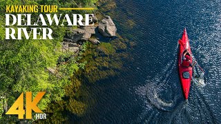 Delaware River Kayak Adventure | 4K HDR Virtual Journey with Nature Sounds & Scenic Views