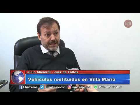 Vehículos restituidos en Villa María
