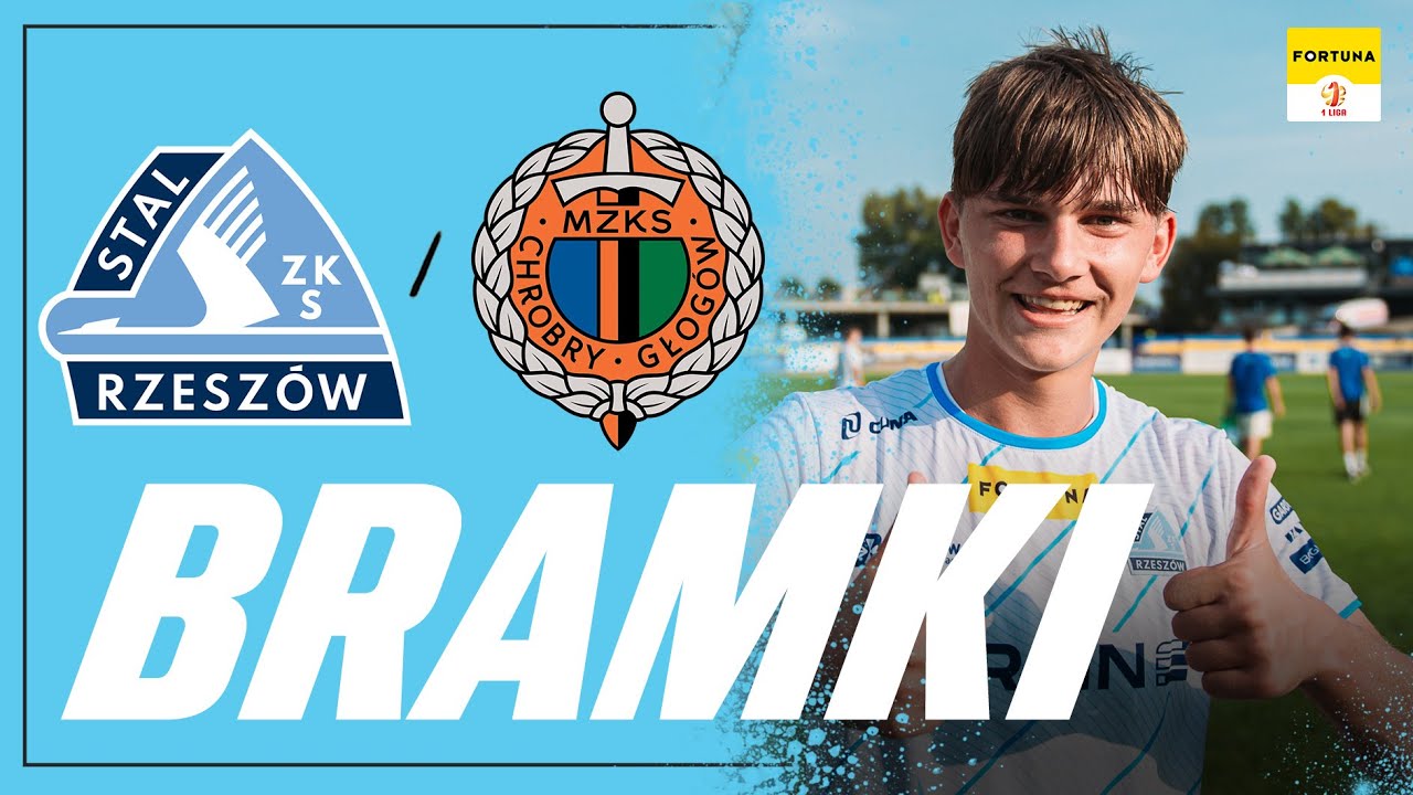 WIDEO: Stal Rzeszów - Chrobry Głogów 2-1 [BRAMKI]