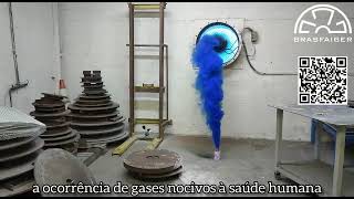 Exaustor de Parede em Funcionamento