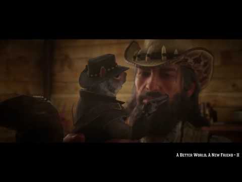 Red Dead Redemption 2 - Abigail's not impressed by John's new statue.