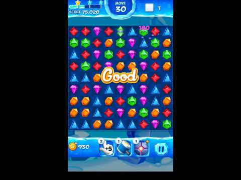 Jewel Pop Mania:Match 3 Puzzle Level 46 ( Jewel Ice Episode ) - Walkthrough ( No Booster )