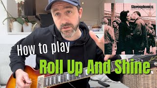 How to play Roll Up And Shine Stereophonics guitar tutorial 