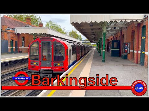 Central Line Trains at Barkingside Station - London Underground (14/04/2024)