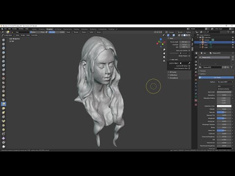 daily blender head sculpt 13 8 2020