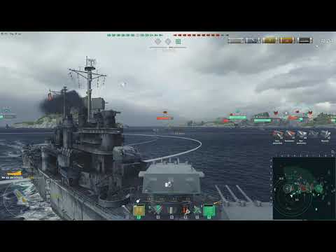 World Of Warships Random Battle Gameplay With ANCHORAGE Cruiser (No Commentary Gameplay)