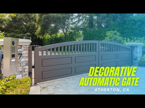 Decorative custom gates and LiftMaster openers, Atherton CA
