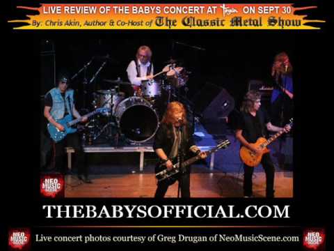 THE BABYS Live Concert Review by Chris Akin of The Classic Metal Show (9-30-16)