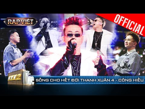 Huỳnh Công Hiếu lấy nước mắt bộ 7 với Sống Cho Hết Đời Thanh Xuân 4 | Rap Việt 2023 [LiveStage]