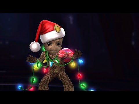 Marvel Future Fight - T2 Baby Groot (Snowflake Festival) - Galactus GBR Solo - Obelisk