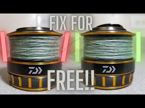 HOW TO : Simple FIX for Uneven Line Lay on SPINNING REELS!!