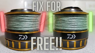 HOW TO : Simple FIX for Uneven Line Lay on SPINNING REELS!!
