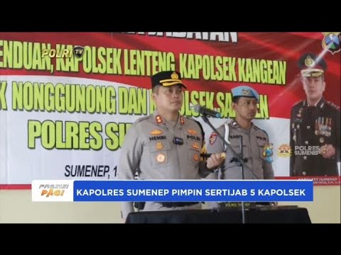 KAPOLRES SUMENEP GELAR SERTIJAB 5 KAPOLSEK