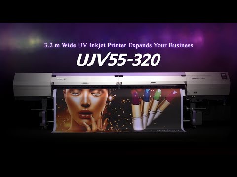 Imprimante UV LED grand format Mimaki UJV55-320 - Haute performance - Impression jusqu'à 3,2m - Gamme UV_4