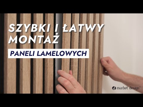 Jak zamontować panele lamelowe na filcu? | Montaż paneli lamelowych krok po kroku