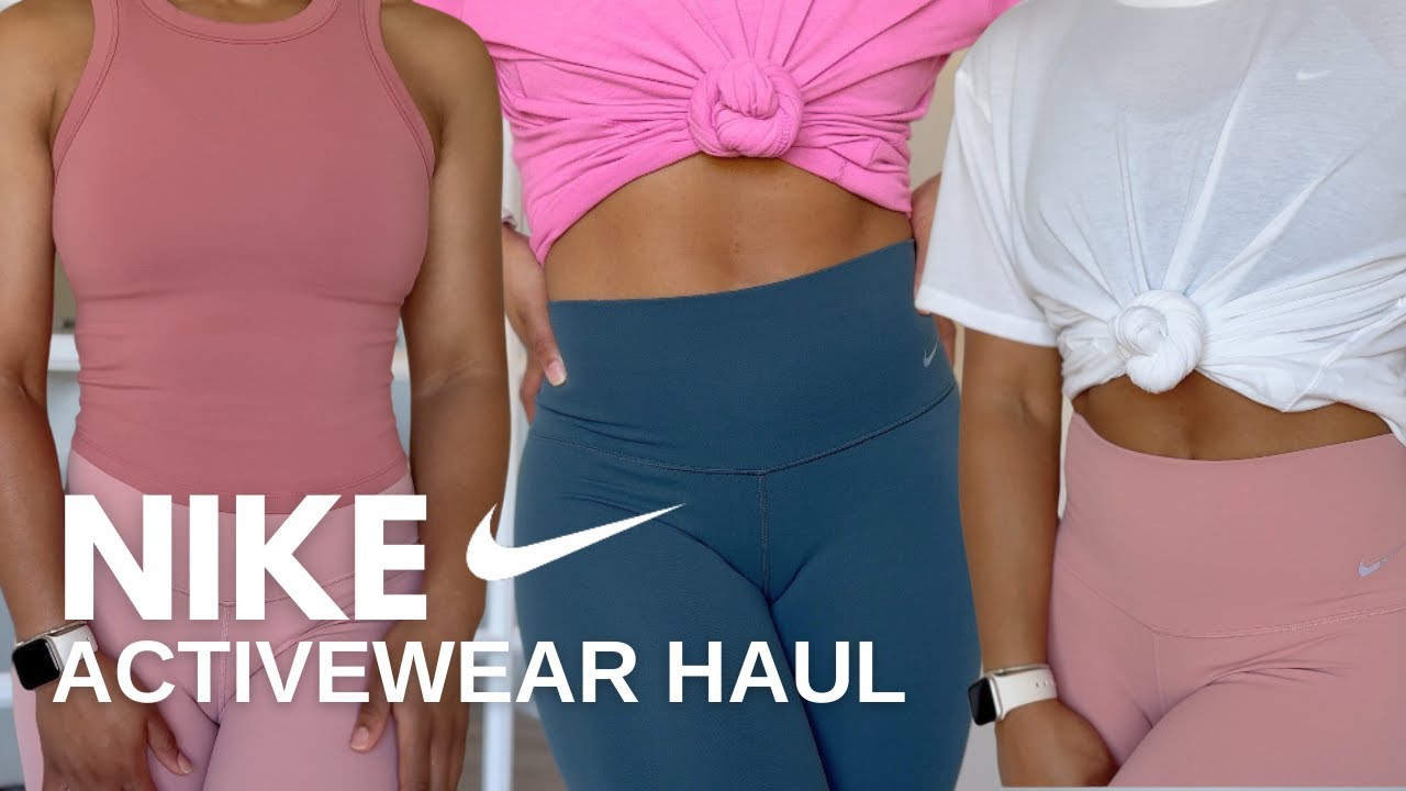 *Nike Activewear Haul* MY GYM MUST HAVES FROM @nike  (Leggings, Tanks, & More!)| SHAPED BY SHAELA