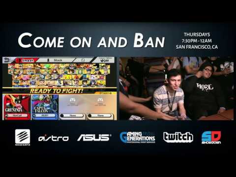 Come on and Ban #61 - Winner Ro16: 8BIT|Nova (Greninja) vs TearBear (Marth/C. Falcon)