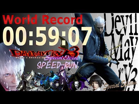 Devil May Cry 3 SE New Game Normal Vergil SPEEDRUN {WR 59:07} PS4 HD COLLECTION Video