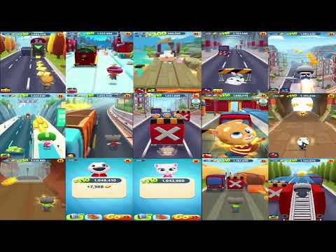 Talking Tom Gold Run all 15 characters 1