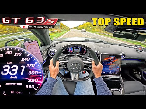 2026 Mercedes AMG GT 63 SE 816HP // *331KMH* is V8 WEAPON on AUTOBAHN