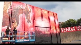 Graffiti España HD - Pintura Mural Barcelona (Dragón XXL) 