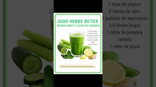 Este jugo verde detox limpia tu cuerpo, desinflama y te llena de energía desde el primer día