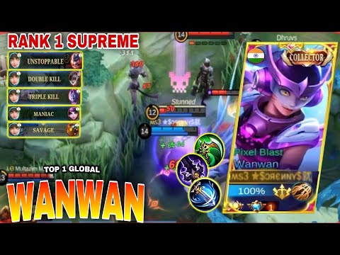 SAVAGE WANWAN!- TOP 1 GLOBAL WANWAN ~ | MLBB