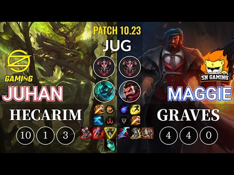 OZ Juhan Hecarim vs SN Maggie Graves Jungle - KR Patch 10.23