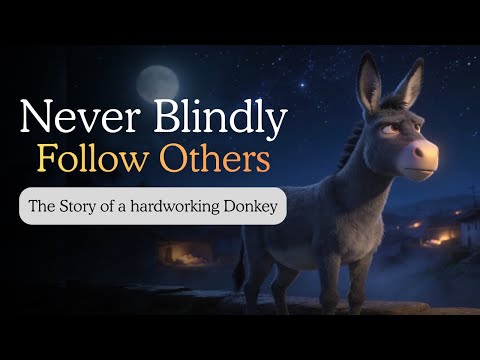 Never Blindly Follow Others | A Powerful Moral Story of a Donkey | Life Lesson