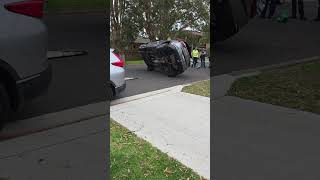 Two men on the run following stolen vehicle crash