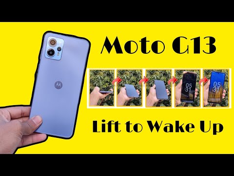 How to Disable Lift to Wake Up in Moto G13