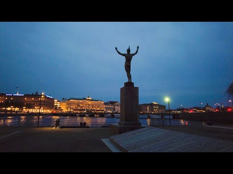 Night Walk in Stockholm, Sweden - Norrmalm to Södermalm