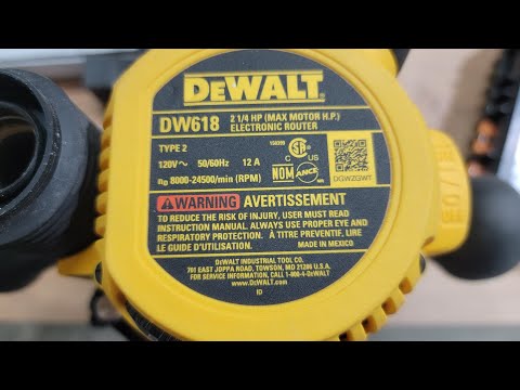YouTube video about Discover the Power and Precision of the DEWALT 618 Router
