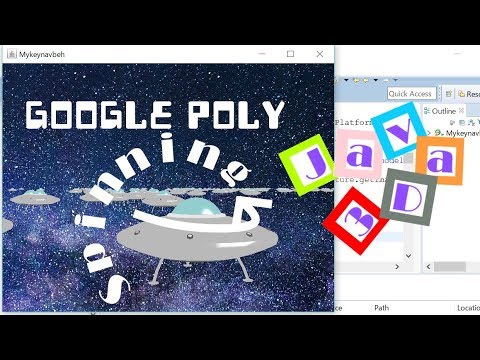 Java 3D: How to Import and Manipulate a Google Poly .obj Model_3 (with Source Code)