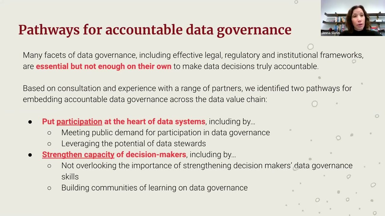 Data Values e-learning course: Accountable data governance clip 2
