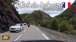 Drivers View: Driving the Col du Labouret in France & Close call with Motorbike