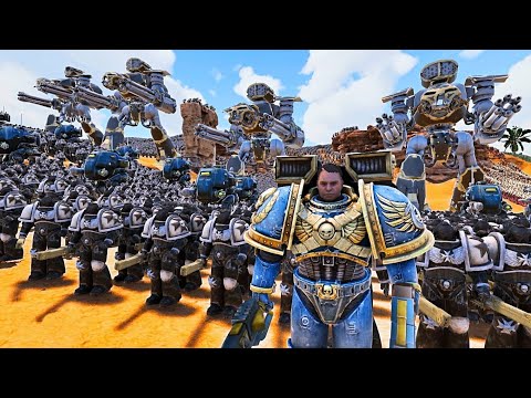 Space Marine GREAT WALL Defense vs 6,000,000 Aliens, Predators & Zombies - UEBS 2 Battle Simulator 2