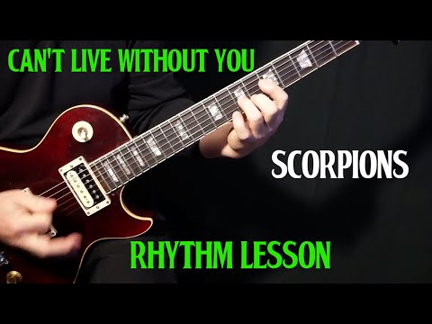 how to play "Can't Live Without You" on guitar by Scorpions | guitar lesson | RHYTHM LESSON