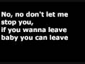 Kelly Clarkson - Don't Let Me Stop You (With Lyrics)