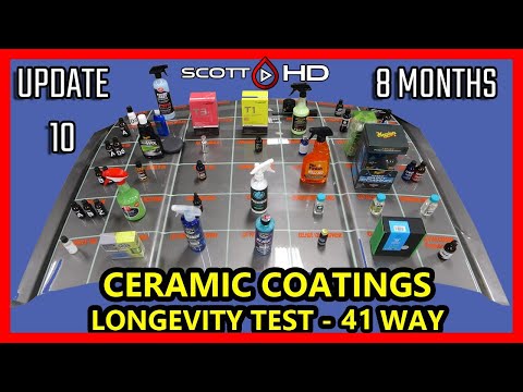 Ceramic Coating Longevity Test - 41 WAY - The ULTIMATE comparison test - UPDATE 10 -8 MONTHS