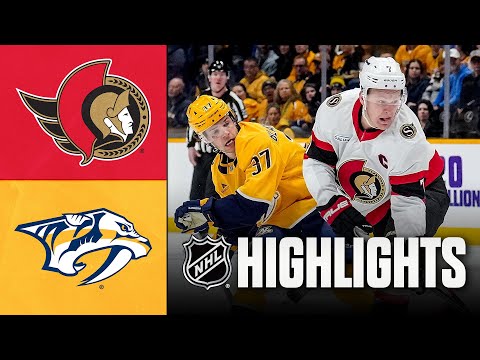 Senators vs. Predators | NHL Highlights | January 22, 2026