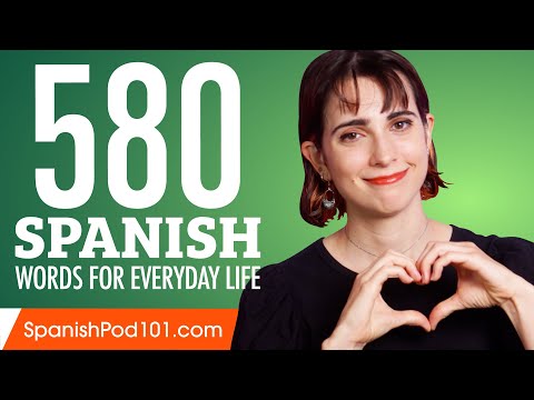 580 Spanish Words for Everyday Life - Basic Vocabulary #29