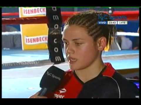Daniela BERMUDEZ Interview Post Combate Neisi TORRES - WBO Bantam