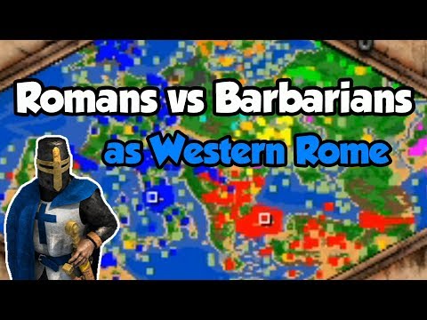 Romans vs Barbarians as Western Rome