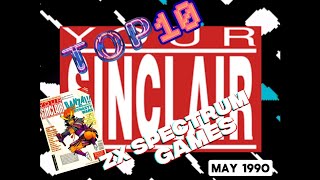 Top 10 ZX Spectrum games from Your Sinclair Chart countdown MAY 1990 #zxspectrum