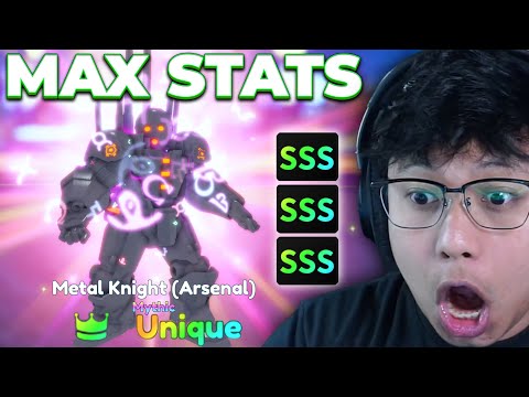 UNIQUE METAL KNIGHT (ARSENAL) SSS MAX STATS SHOWCASE - Anime Adventures