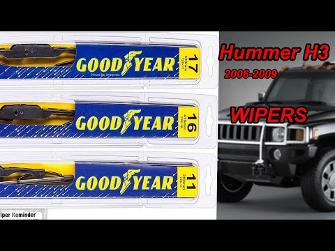 How To Change Front and Rear Wiper Blades 2006 - 2009 Hummer H3